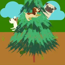 Maya asks: What if dogs lived in hairbrush trees?