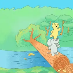 Maya asks: What if the lion and the elephant got spaghetti? (w/ M. Dorsett)